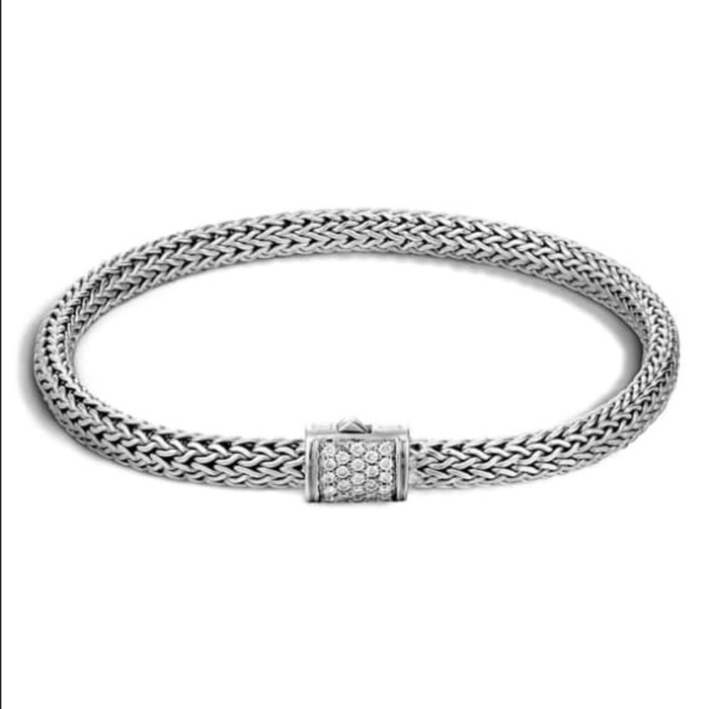John Hardy Classic Chain 5mm Diamond Bracelet
